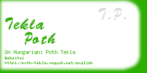 tekla poth business card